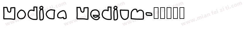 Modica Medium字体转换